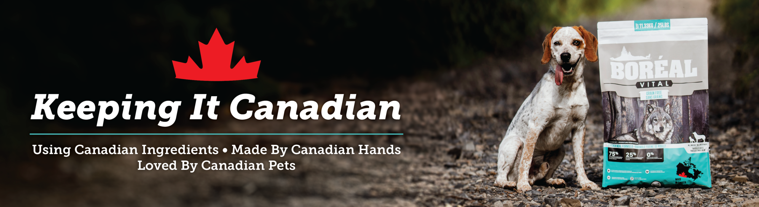 Boreal pet food logo made in Canada